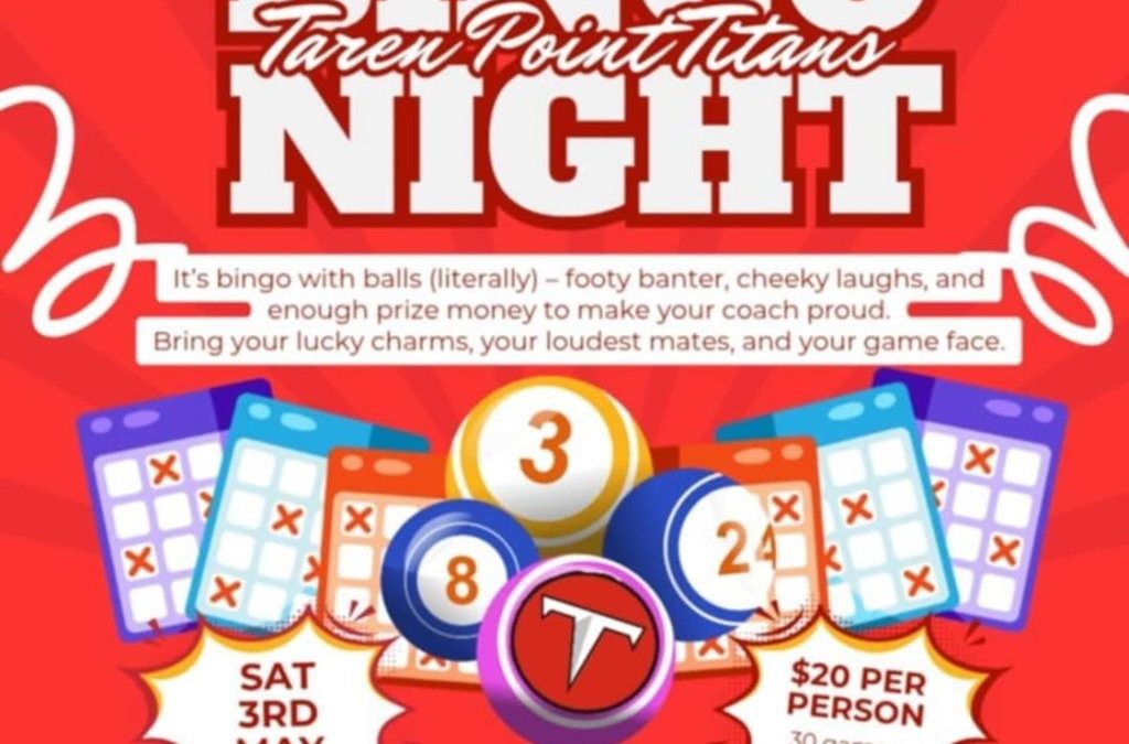 Bingo Night – 3 May 2025